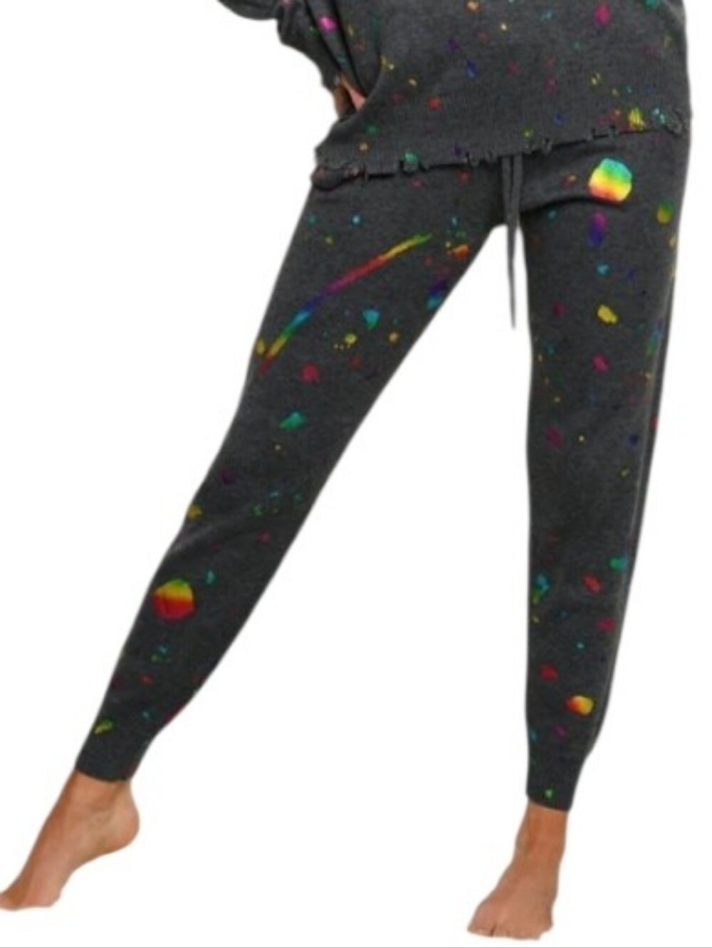 Fate Knit Jogger Paint Splatter Pants - M.        G29
